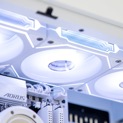 Abyssal LUX RTX 5090 Ryzen 7 9800X3D Gaming PC - SNOW