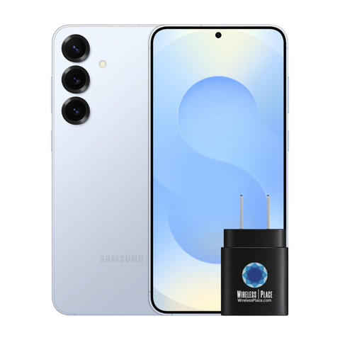 Samsung Galaxy S25+ 5G (S936B) 256GB/12GB RAM GSM Unlocked International Version + 45W USB C Wall Charger Super Fast Charging Block (NEW)