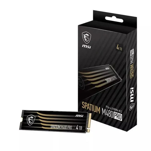 MSI Spatium M480 Pro 4TB PCIe 4.0 M.2 2280 SSD