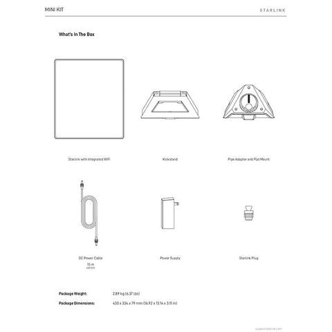 Starlink Mini Internet Kit