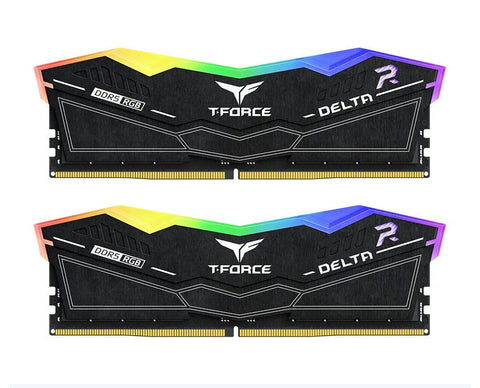 Team T-FORCE DELTA RGB 6000Mhz CL38 64 GB (2x32GB) DDR5 (Intel XMP & AMD EXPO) Black