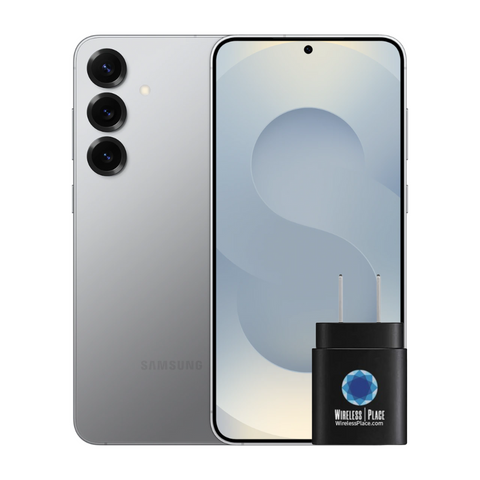 Samsung Galaxy S25+ 5G (S936B) 256GB/12GB RAM GSM Unlocked International Version + 45W USB C Wall Charger Super Fast Charging Block (NEW)