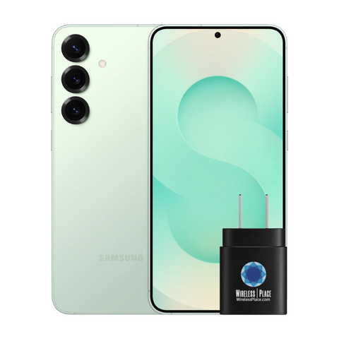 Samsung Galaxy S25+ 5G (S936B) 256GB/12GB RAM GSM Unlocked International Version + 45W USB C Wall Charger Super Fast Charging Block (NEW)