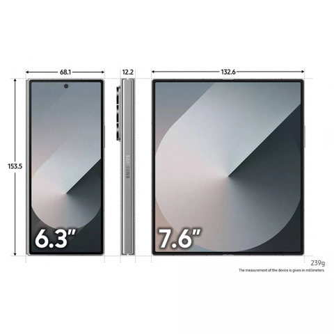 Samsung Galaxy Z Fold6 512GB/12GB RAM (USA Version Unlocked) Silver Shadow (NEW)