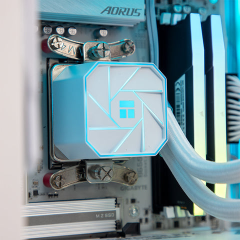 Agility MASTER RTX 5090 Ryzen 9 9900X3D Gaming PC - WHITE