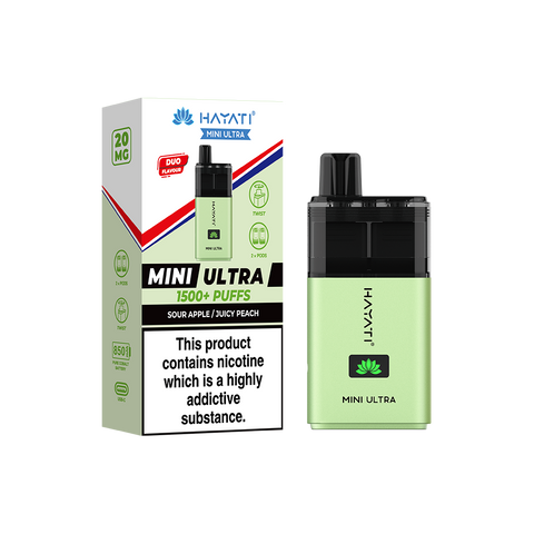 Hayati Mini Ultra 1500+ Puffs Kit Compliant Post June 1st