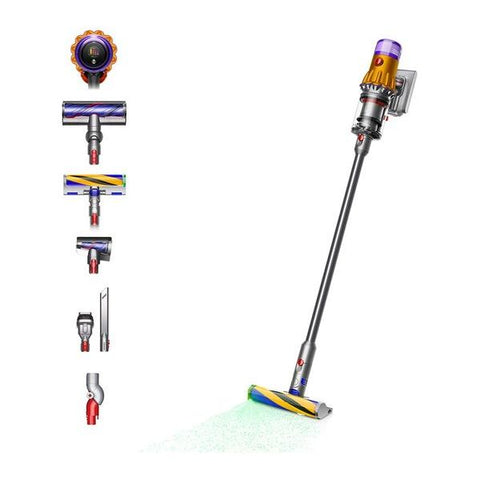 Dyson V12 Absolute Cordless Vacuum Cleaner - Nickel & Yellow | V12ABSOLUTENE