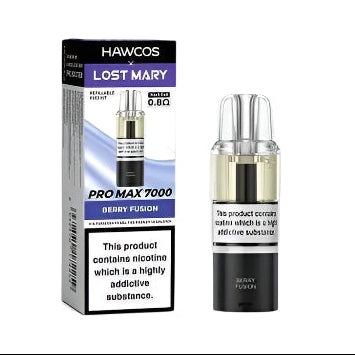 HAWCOS×LOST MARY PRO MAX
7000 Refillable Pod