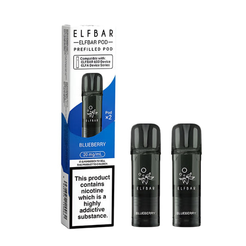 Elf Bar 600 Prefilled Pods 2 Pack Compliant Post June 1st