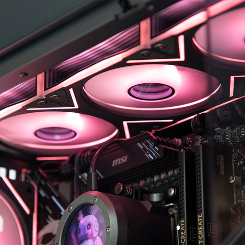 Abyssal LUX RTX 5090 Ryzen 9 9900X3D Gaming PC - BLACK