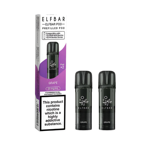 Elf Bar 600 Prefilled Pods 2 Pack Compliant Post June 1st
