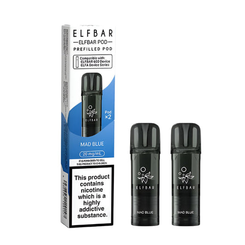Elf Bar 600 Prefilled Pods 2 Pack Compliant Post June 1st