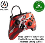 PowerA Enhanced Wired Controller For Xbox - Metallic Red Camo
