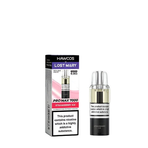 HAWCOS×LOST MARY PRO MAX
7000 Refillable Pod