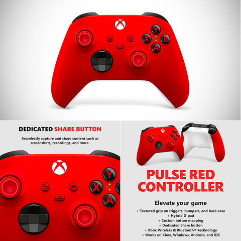 Xbox Core Controller series S|X - Pulse Red